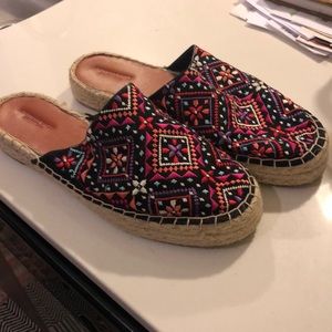 Colorful slide on shoes! America Eagle, size 10